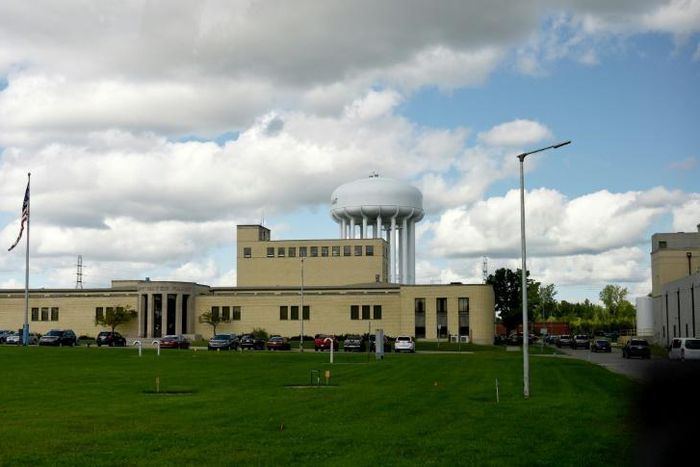 The city water plant in Flint, Michigan, where thousands experienced water tainted with lead and other dangerous substances after the city decided in 2014 to use water from the local river to save money.