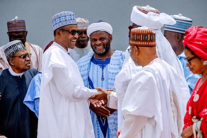 President Muhammadu Buhari meets with members of the Arewa Consultative Forum (ACF). [nairaland]