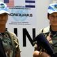 Peacekeepers from Honduras, Maria Sandra Granados (left) and Carme Lara, are photographed on a training mission in Talanga, Honduras on July 29, 2008 before deploying to Haiti