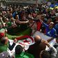 Algerian protesters gathered during a weekly anti-government demonstration in the capital Algiers on March 13 before the coronavirus outbreak halted such rallies