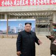 North Korean leader Kim Jong Un inspects the Pyongyang General Hospital project
