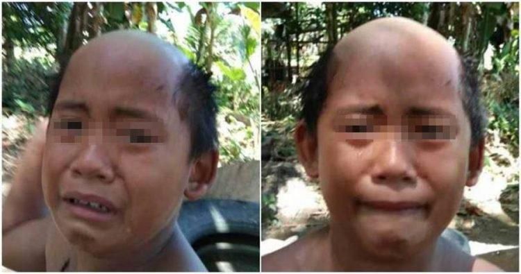 Father gives stubborn son hilarious haircut to stop him from going out to contract COVID-19