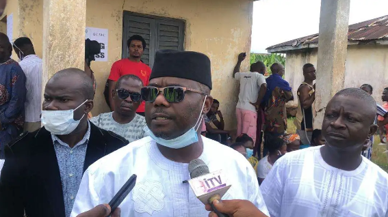 PDP Deputy governorship candidate, Gboluga Ikengboju says the election has been peaceful (Thecable)