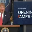 President Donald Trump says the reopening of the US economy will take place gradually, with states that saw little of the pandemic starting first