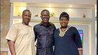 Former Lagos governorship candidate Babatunde Gbadamosi (Left) was at JJC Skillz's (Center) birthday bash (Instagram: JJC Sillz)