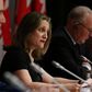 Chrystia Freeland is expected to be appointed Canada's first female finance minister as the government struggles to shrug off accusations of misconduct