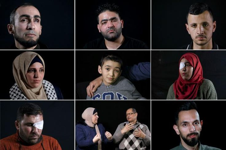 AFP met with Palestinians who lost an eye after being shot by the Israeli army, in Gaza, Jerusalem or the West Bank