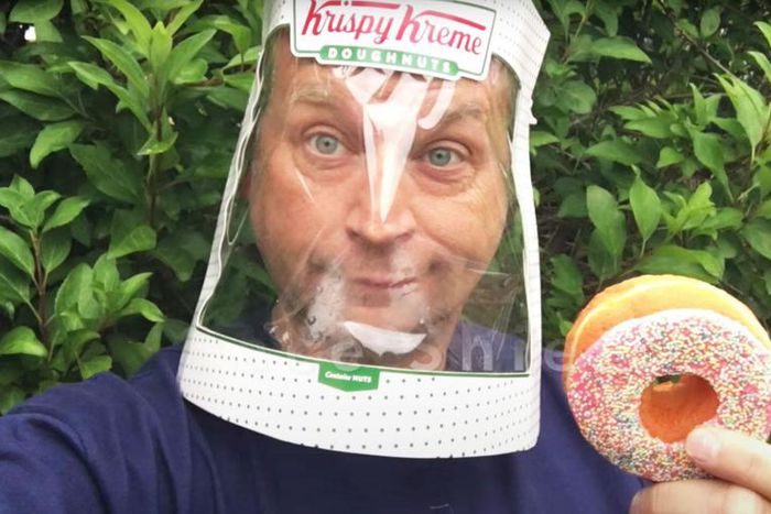 This Krispy Kreme COVID-19 Face Shield is Genius