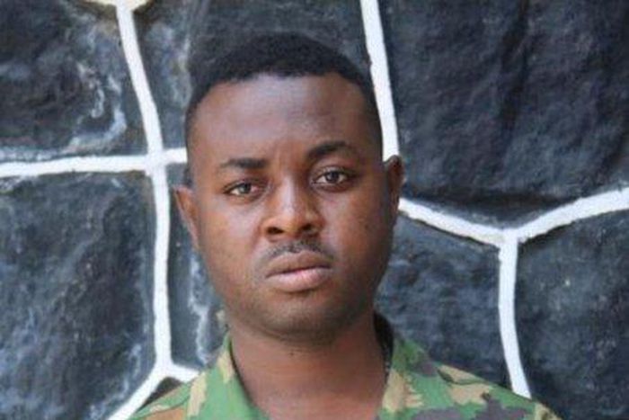Arrested Lance Corporal Kayode (EFCC)
