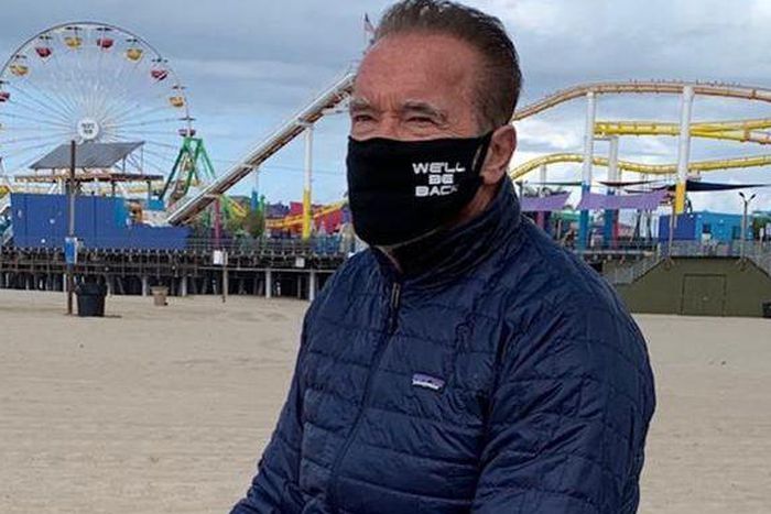 Arnold Schwarzenegger Supports Face Mask Mandate