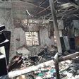 Fire incident at the office of the Independent National Electoral Commission [INEC] on April 17, 2020 [INEC]