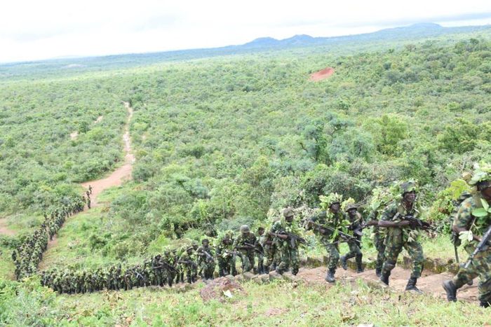 Nigerian military troops airstrike