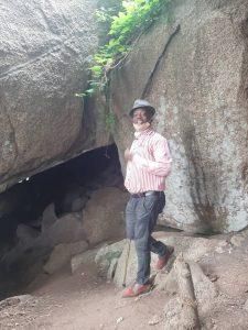 Mr Wale Ojo-Lanre, Senior Special Assistant to Gov. Kayode Fayemi of Ekiti state at the new tourism site at Iyin-Ekiti.