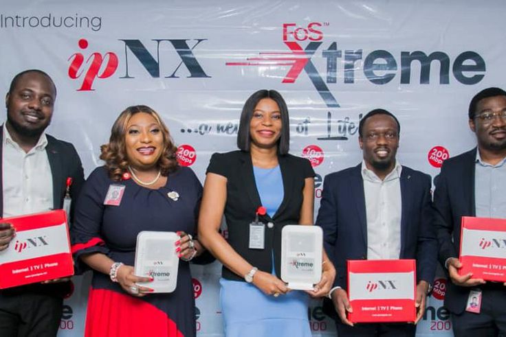 From L-R, Mr. Najite Ikutegbe The Head, Product Management , Christiana Okenla, Head, Customer Experience & Advocacy, Kene Eneh, Divisional CEO, ipNX Retail, Gbenga Olaniyan, Head, Retail Sales, Chris Oputteh, Head Engineering, all of IPNX NIGERIA LIMI...