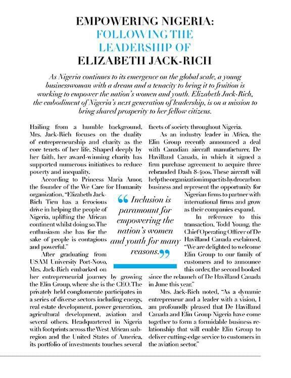 Beautiful Nigerian humanitarian, Dr. Jack-Rich featured In Forbes China May Issue