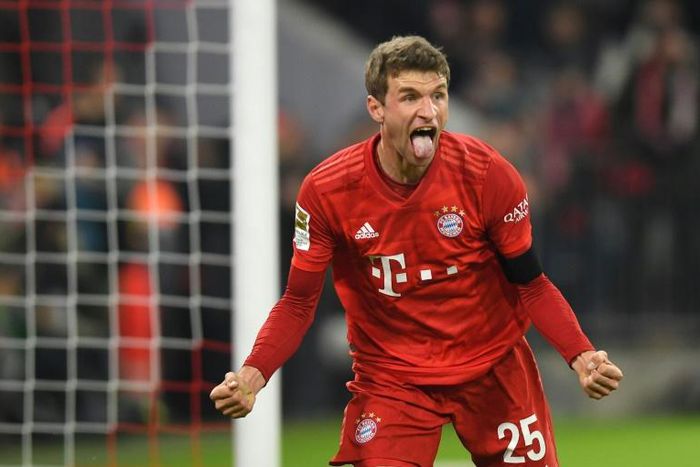 Thomas Mueller's Bayern Munich lead the Bundesliga by four points