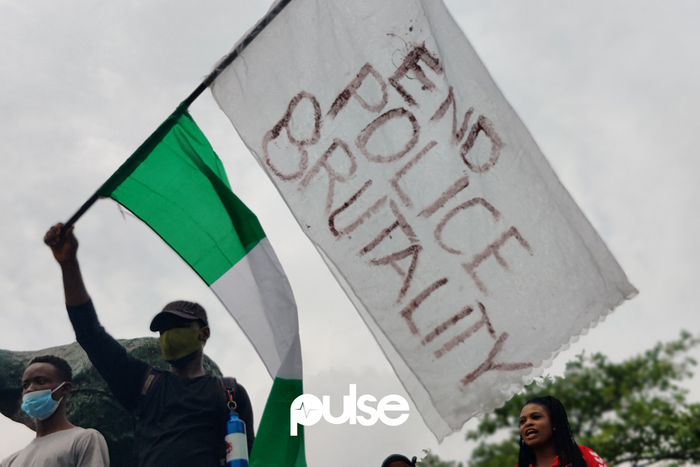 EndSARS protest in Surulere, Lagos