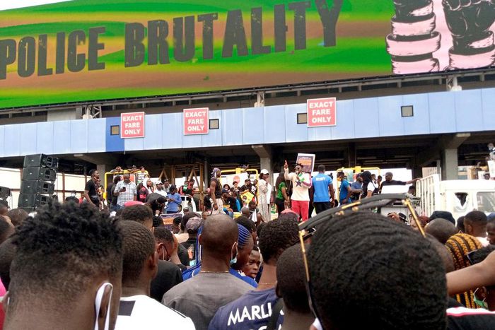 EndSARS protests at Lekki, Lagos