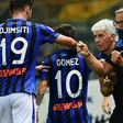Atalanta's Papu Gomez (C) scored the winner against Parma.