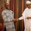 Minister of Transportation, Rotimi Amaechi and President Muhammadu Buhari