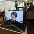 Edward Snowden, shown here speaking via video link during a European meeting on whistleblowers in 2019, has said he would like to return to the United States if he can get a fair trial