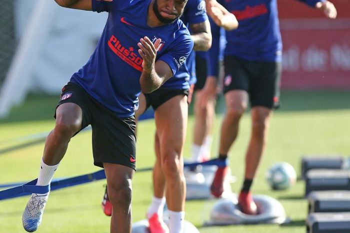 Atletico Madrid players continued training on Monday ahead of a possible La Liga restart in mid-June