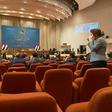 Iraqi members of parliament vote on a new government led by Prime Minister Mustafa Kadhemi
