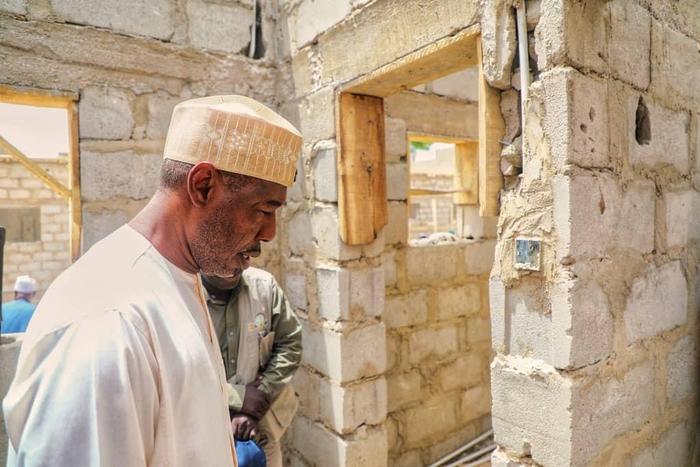 Borno governor, Prof. Babagana Umara Zulum inspecting some ongoing projects in the state. [Twitter/@ProfZulum]