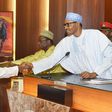 President Muhammadu Buhari and INEC Chairman Prof. Mahmood Yakubu [Africa24hrs]