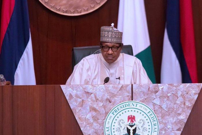 President Muhammadu Buhari. [Twitter/@BashirAhmaad]