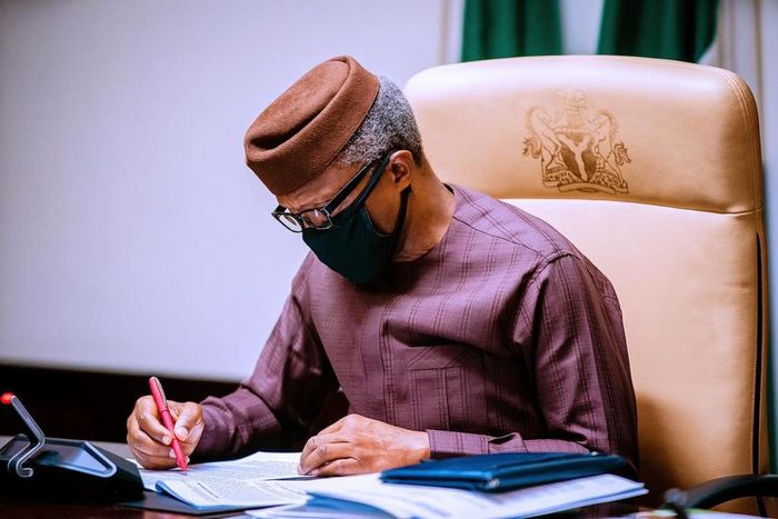 Vice President Yemi Osinbajo. [Twitter/@NGRPresident]