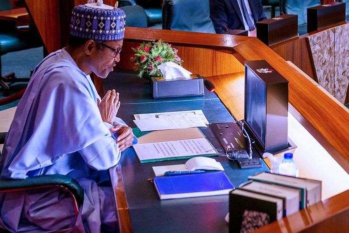 President Muhammadu Buhari. [Twitter@BashirAhmaad]