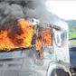 Angry mob set Dangote truck ablaze in Ogun for killing a motorcyclist. (Punch)