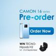 Camon 16's pre-order game is fantastic