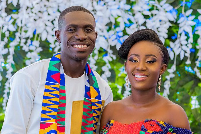 This adorable couple gave the perfect Kente goals during their marriage ceremony