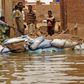 Flood waters from the Nile have swamped the Sudan's Tuti island, wedged between the twin cities of Khartoum and Omdurman, destroying homes and forcing people to flee