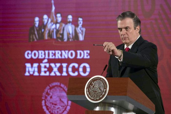 Mexico's Foreign Minister Marcelo Ebrard, pictured in March, says the country repatriated more than 14,000 citizens from abroad during the lockdown