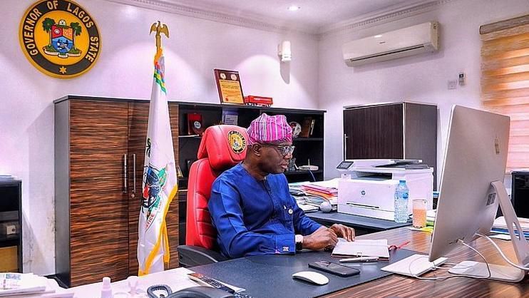 Lagos state Governor, Babajide Sanwo-Olu. [Twitter/@jidesanwoolu]