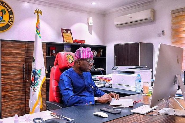 Lagos state Governor, Babajide Sanwo-Olu. [Twitter/@jidesanwoolu]