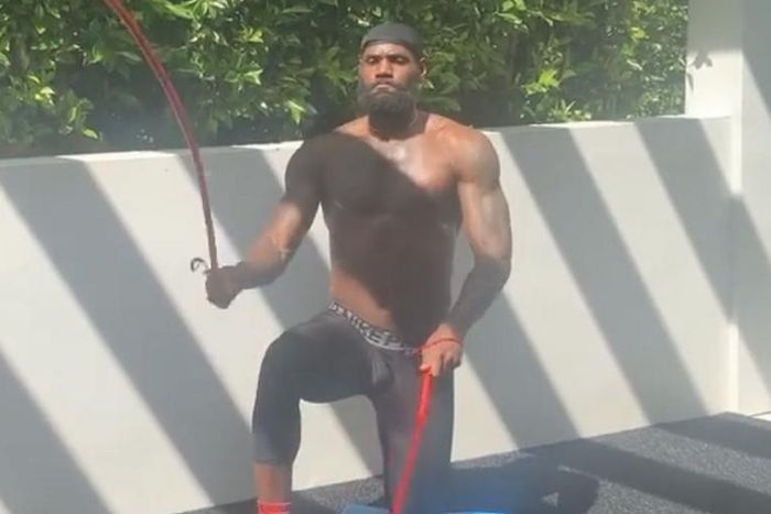 LeBron Shares How He's Staying Ripped in Lockdown