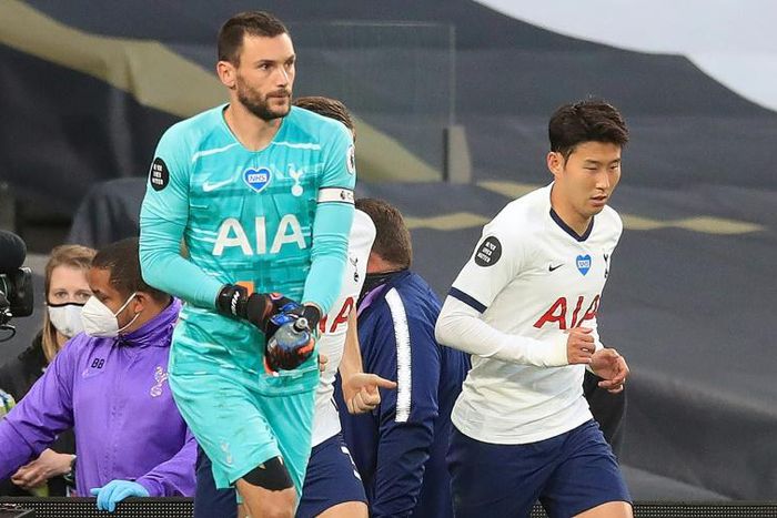 Tottenham captain Hugo Lloris and team-mate Son Heung-min were involved in an ugly clash