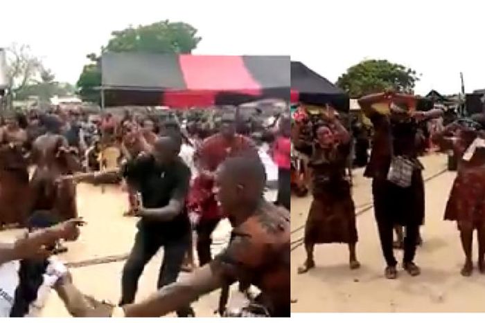 Mourners wipe tears and jam to John Mahama's song at funeral