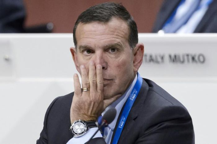 Juan Angel Napout, pictured in 2015 while CONMEBOL president, is serving a nine-year sentence in the US for corruption