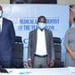 L- R, The Project Consultant, ISN Medical Laboratory Scientist of the Year Award, Mr. Daniel Adewuni; the Executive Director,ISN Products Nigeria Limited, Mr. Felix Ofungwu, the immediate Past President, Association of Medical Laboratory Scientist of N...