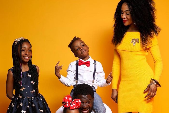 Shatta Wale’s manager Bulldog with his beautiful family