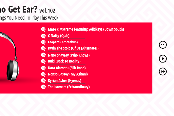 Who Get Ear Vol. 102: Here are the songs you need to play this week. (Pulse Nigeria)