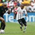Zimbabwean Willard Katsande (L) scored to trigger a dramatic 3-2 win for Kaizer Chiefs over Polokwane City Saturday in the South African Premiership