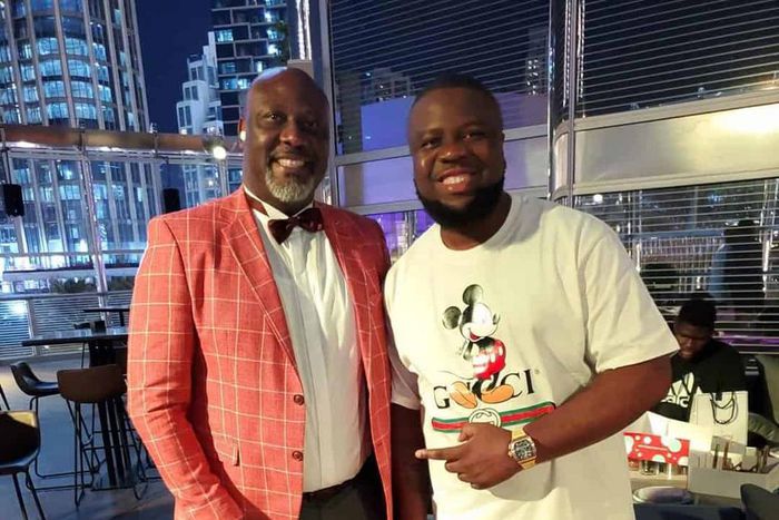 Dino Melaye with Hushpuppi