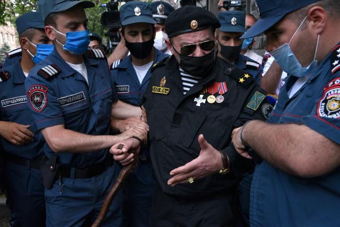 Before the parliamentary votes, police arrested more than 130 of Tsarukyan's supporters at a protest rally outside parliament