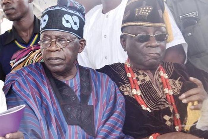 APC National leader, Asiwaju Bola Ahmed Tinubu and Oba of Lagos, Riliwan Akiolu (YesInternationalMagazine)